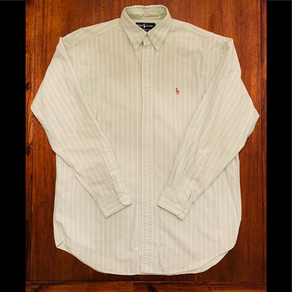Ralph Lauren Oxford Shirt 100% Cotton Mens Large